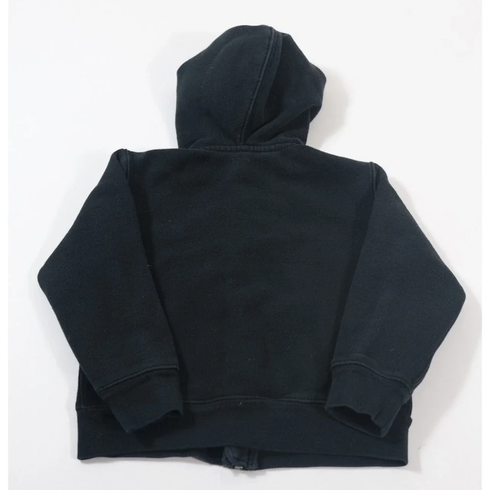 Polo Ralph Lauren‎ Hoodie Kids 4T Black Full Zip Pony Logo Fleece Sweatshirt